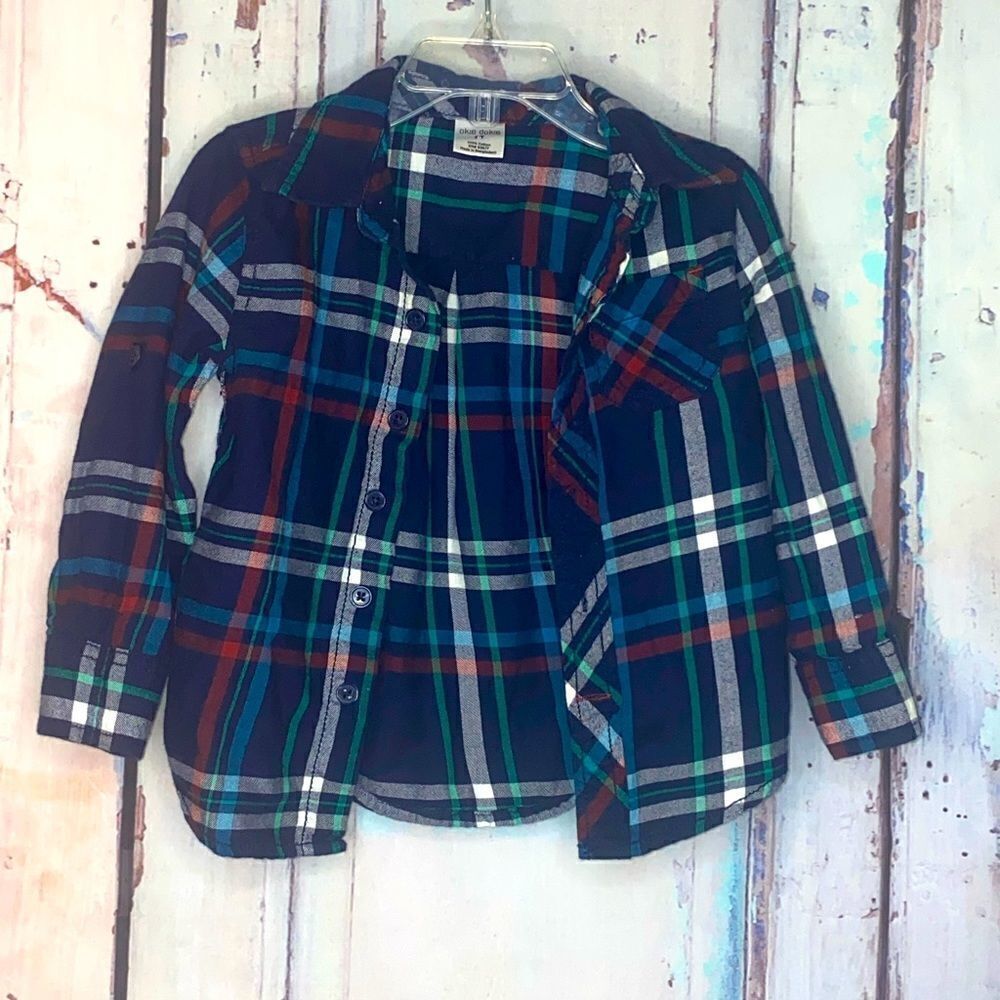 Flannel shirt for 2T boy by Okie Dokie